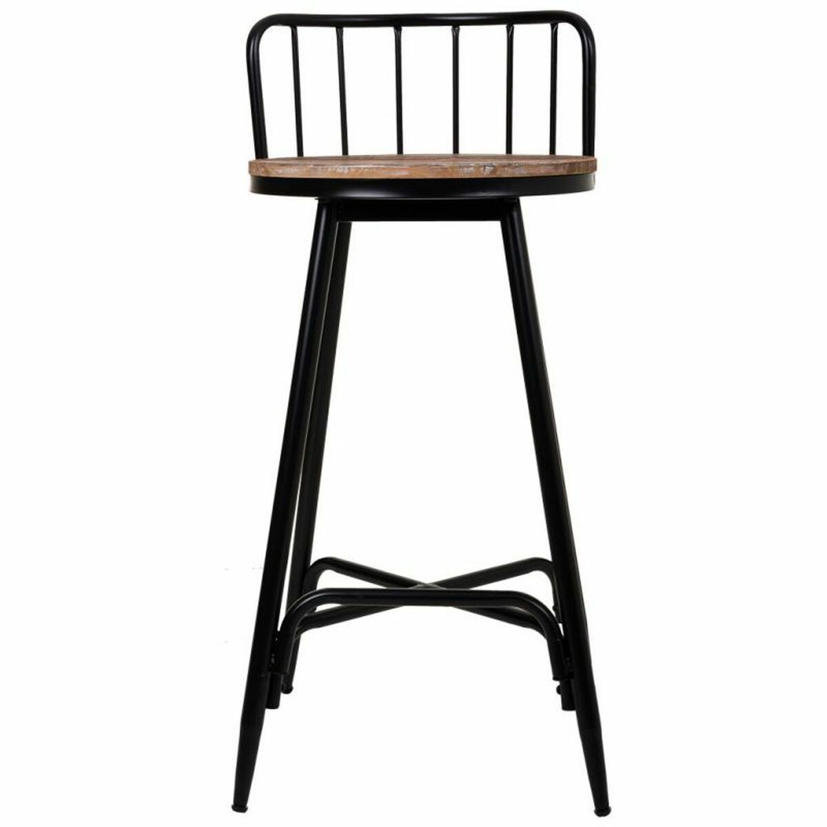 Sittpall Alexandra House Living Brun Järn Granträ 41 x 88 x 41 cm - 5