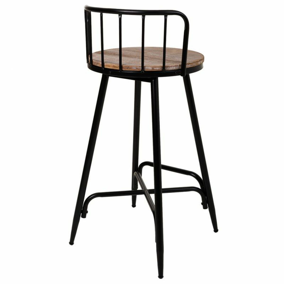 Sittpall Alexandra House Living Brun Järn Granträ 41 x 88 x 41 cm - 7