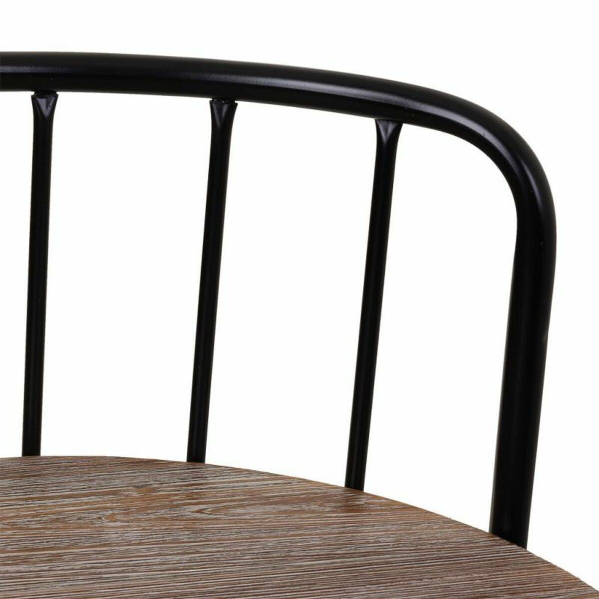 Sittpall Alexandra House Living Brun Järn Granträ 41 x 88 x 41 cm - 8