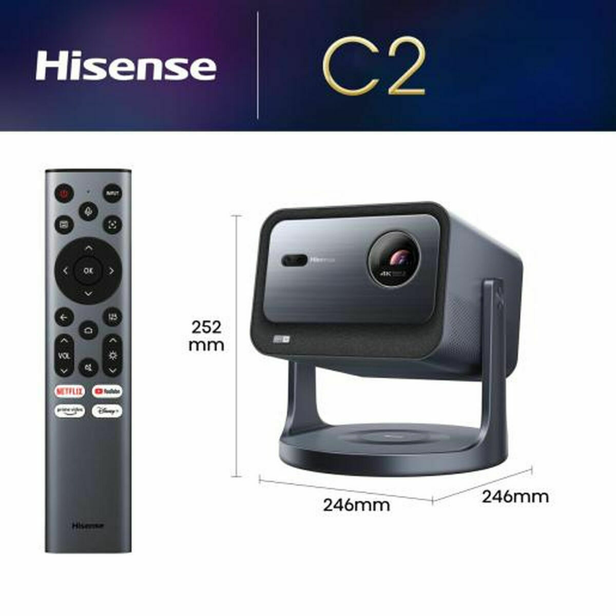 Projektor Hisense C2 2000 Lm - 2