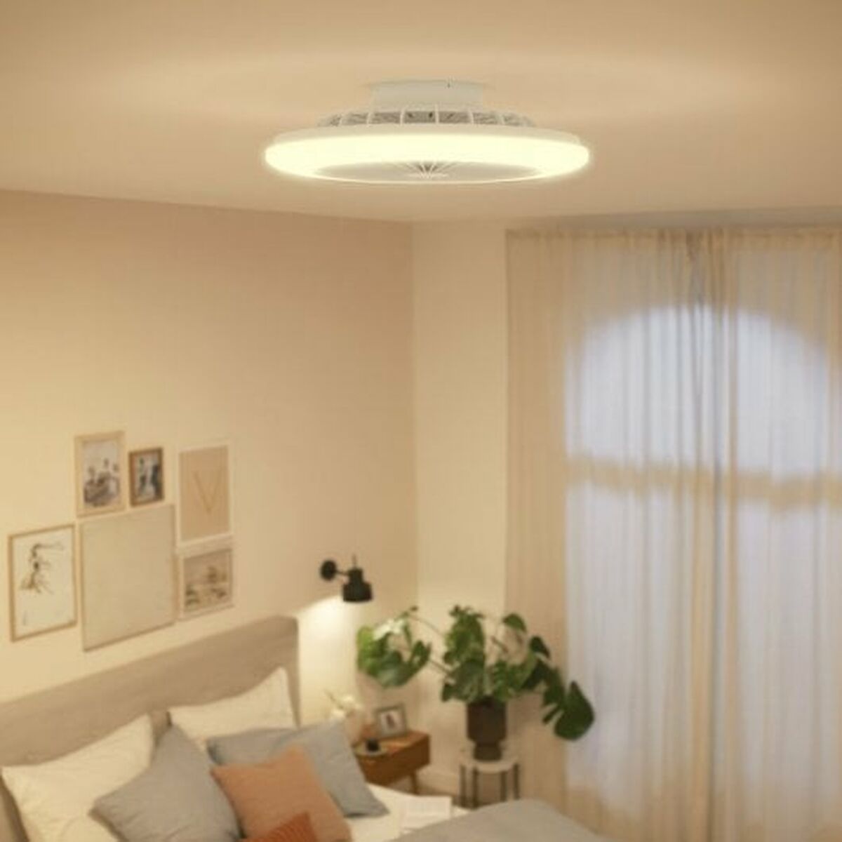 Takfläkt med belysning Philips Vit - 4