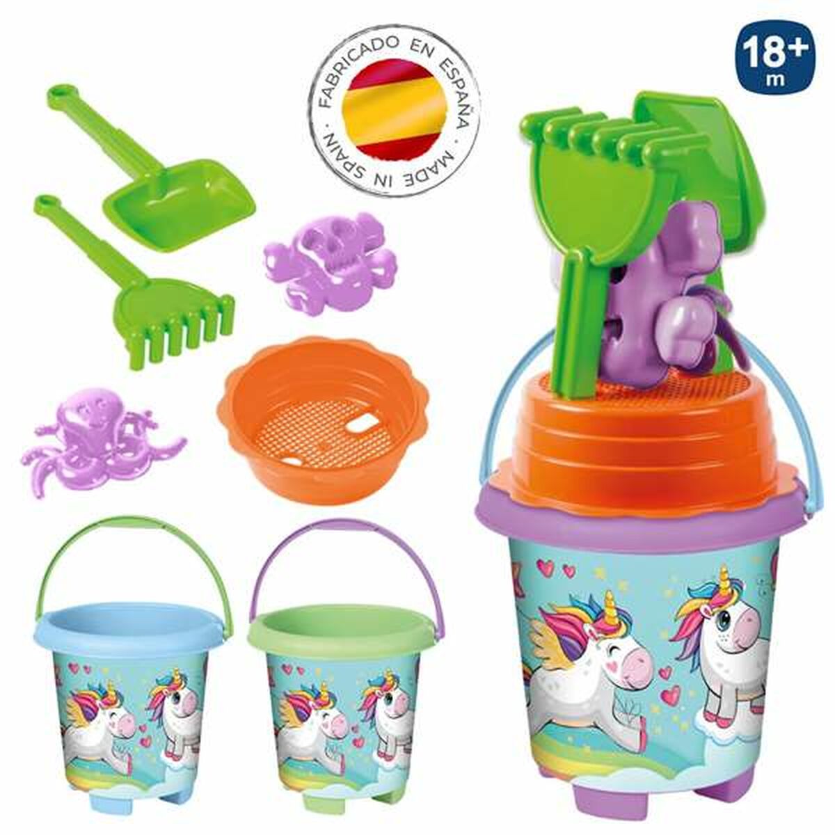 Strandleksaker set Juinsa Enhörning 20 x 41 cm - 2