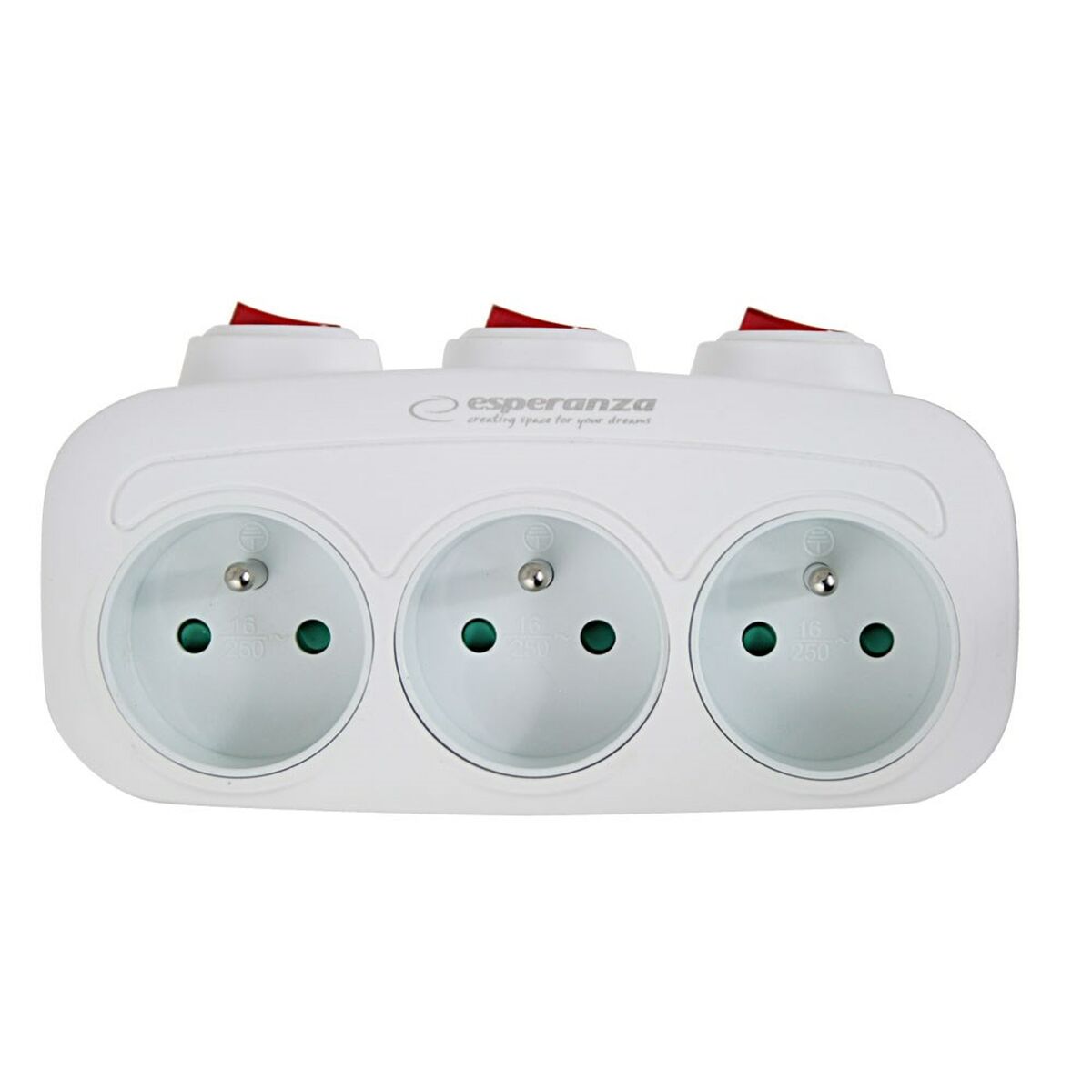 Plugg adapter Esperanza ELK307W 3 Plug
