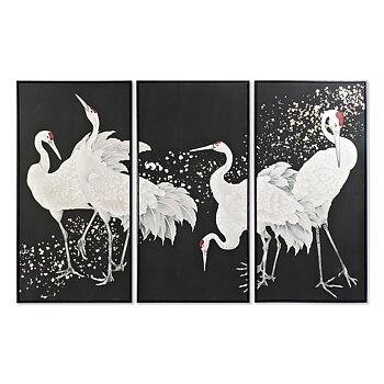 Kanvas DKD Home Decor polystyren Kanvas 210 x 4 x 140 cm (3 Delar)