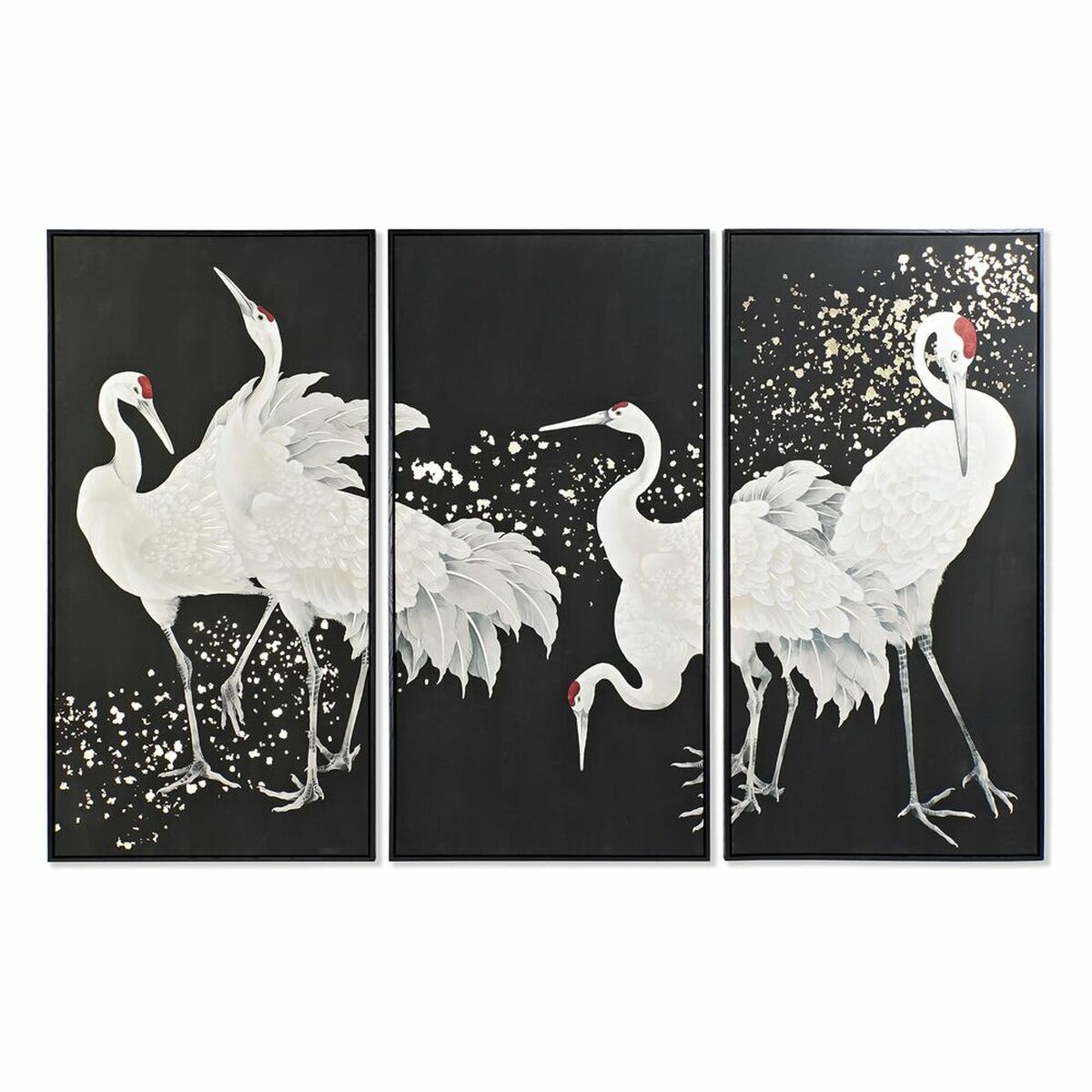 Kanvas DKD Home Decor polystyren Kanvas 210 x 4 x 140 cm (3 Delar) - 9