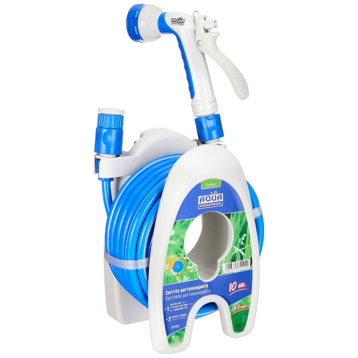 Slangvinda Aqua Control PVC 10 m Ø 8 mm - 9