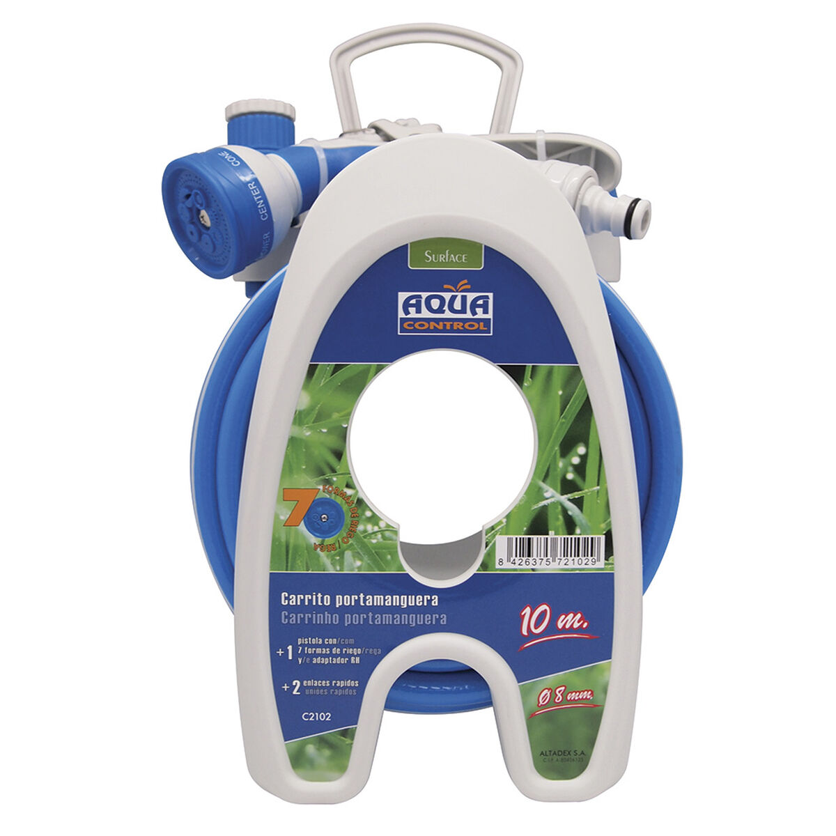 Slangvinda Aqua Control PVC 10 m Ø 8 mm