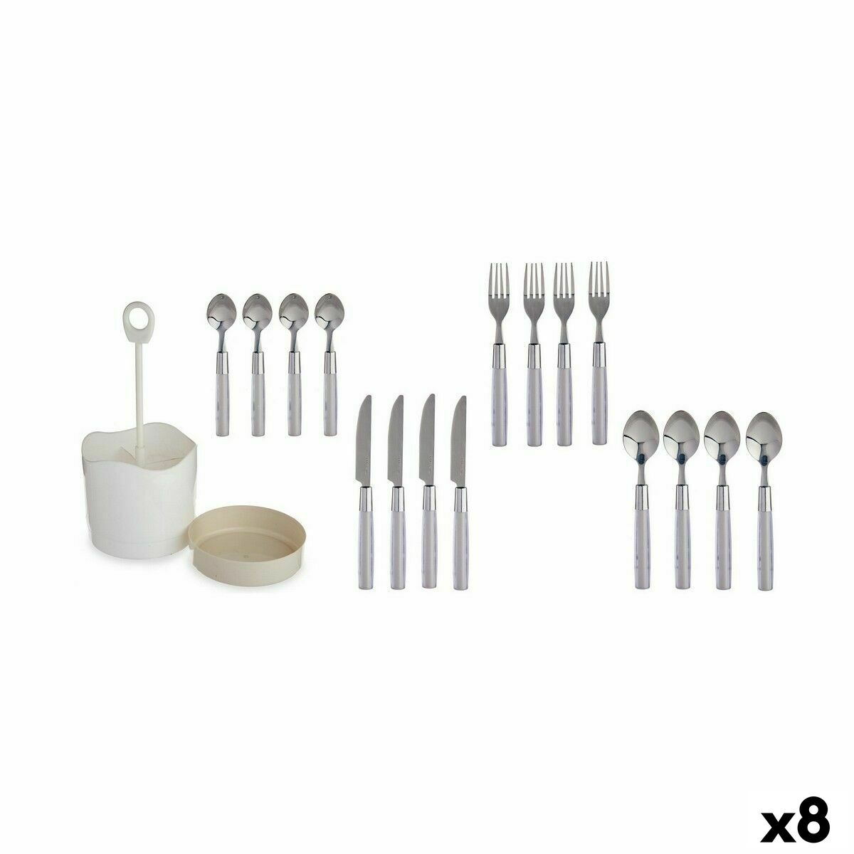 Bestickset Kinvara HQ223H10 Grå Rostfritt stål (8 antal) - 3