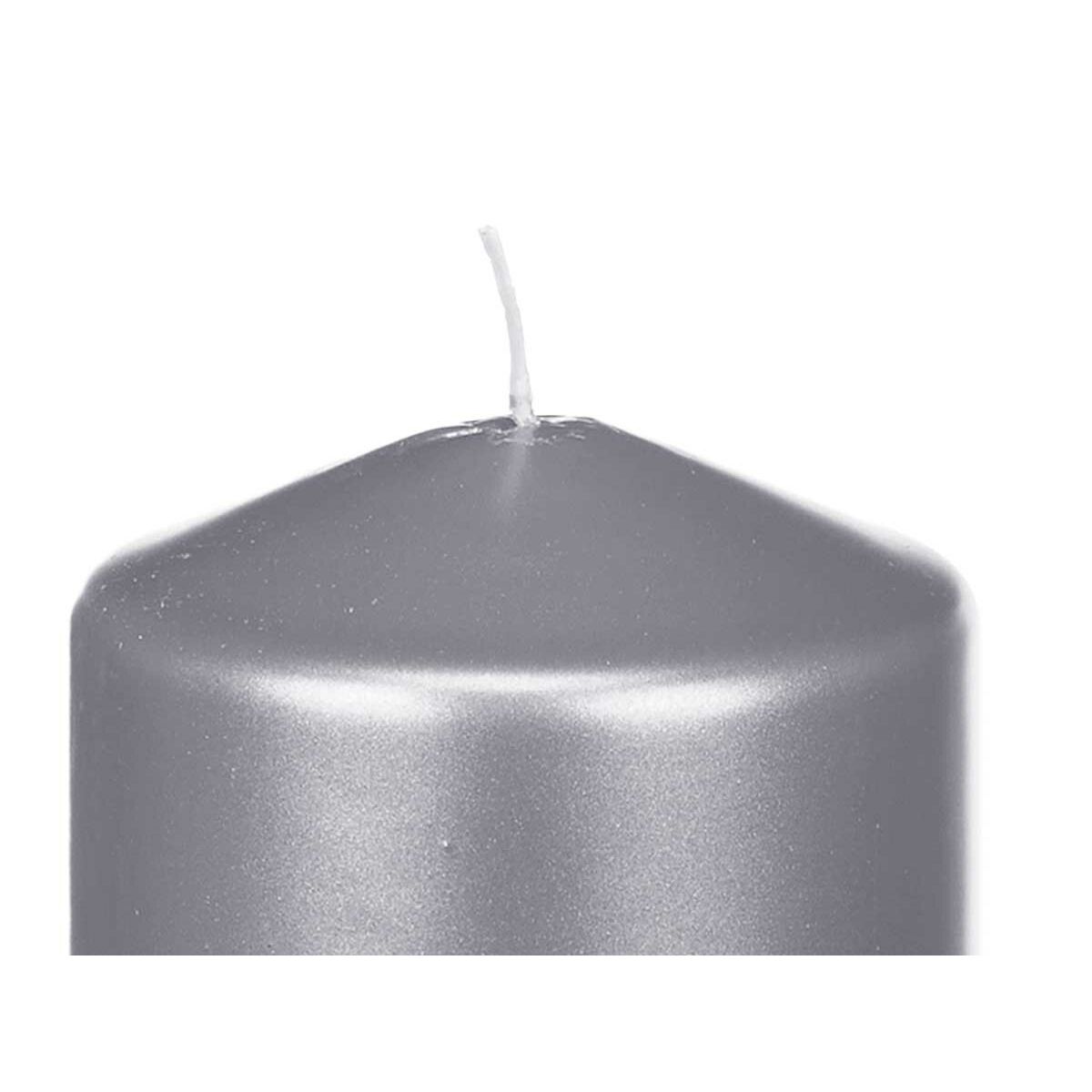 Ljus Acorde Silvrig 7 x 15,5 x 7 cm (12 antal) - 2