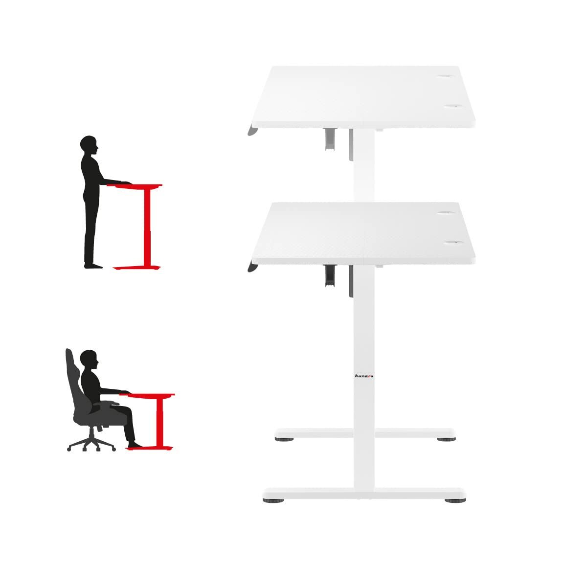 Skrivbord Huzaro HZ-Hero 8.2 White Vit - 2