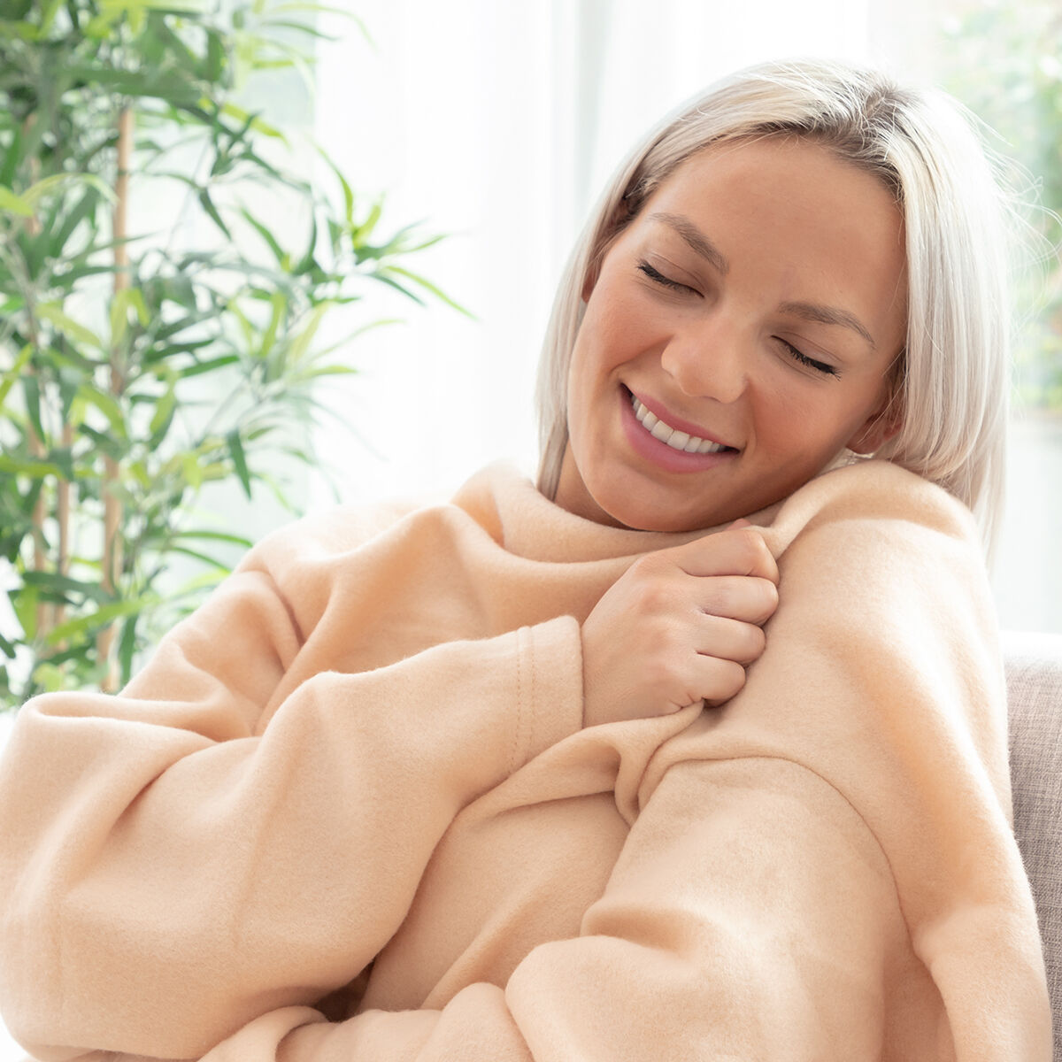 Enkel ärmfilt med mittenplacerad ficka Faboulazy InnovaGoods - 4
