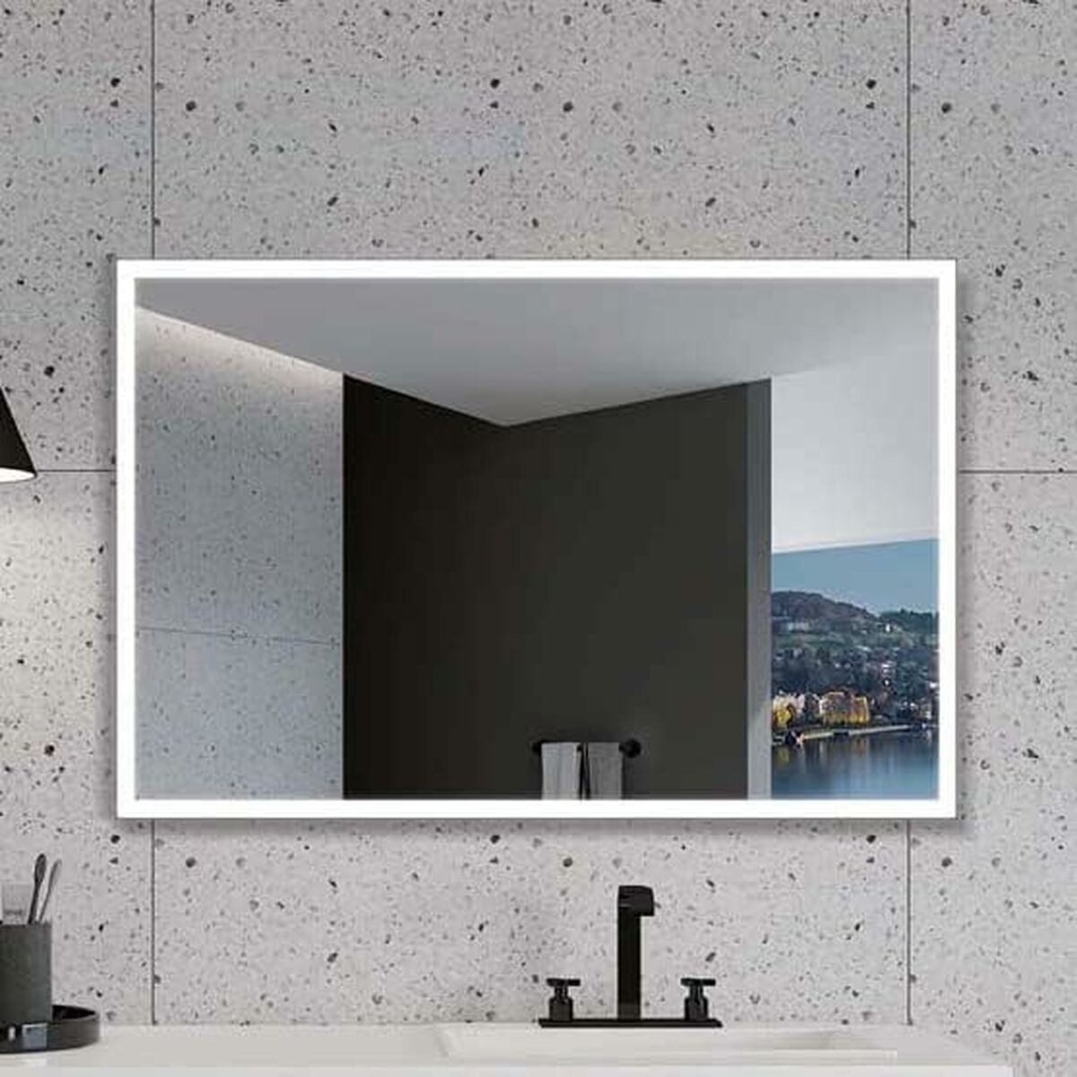 Badrumsspegel med LED-belysning Ledimex SUIZ010-60NG 60 x 80 cm - 2