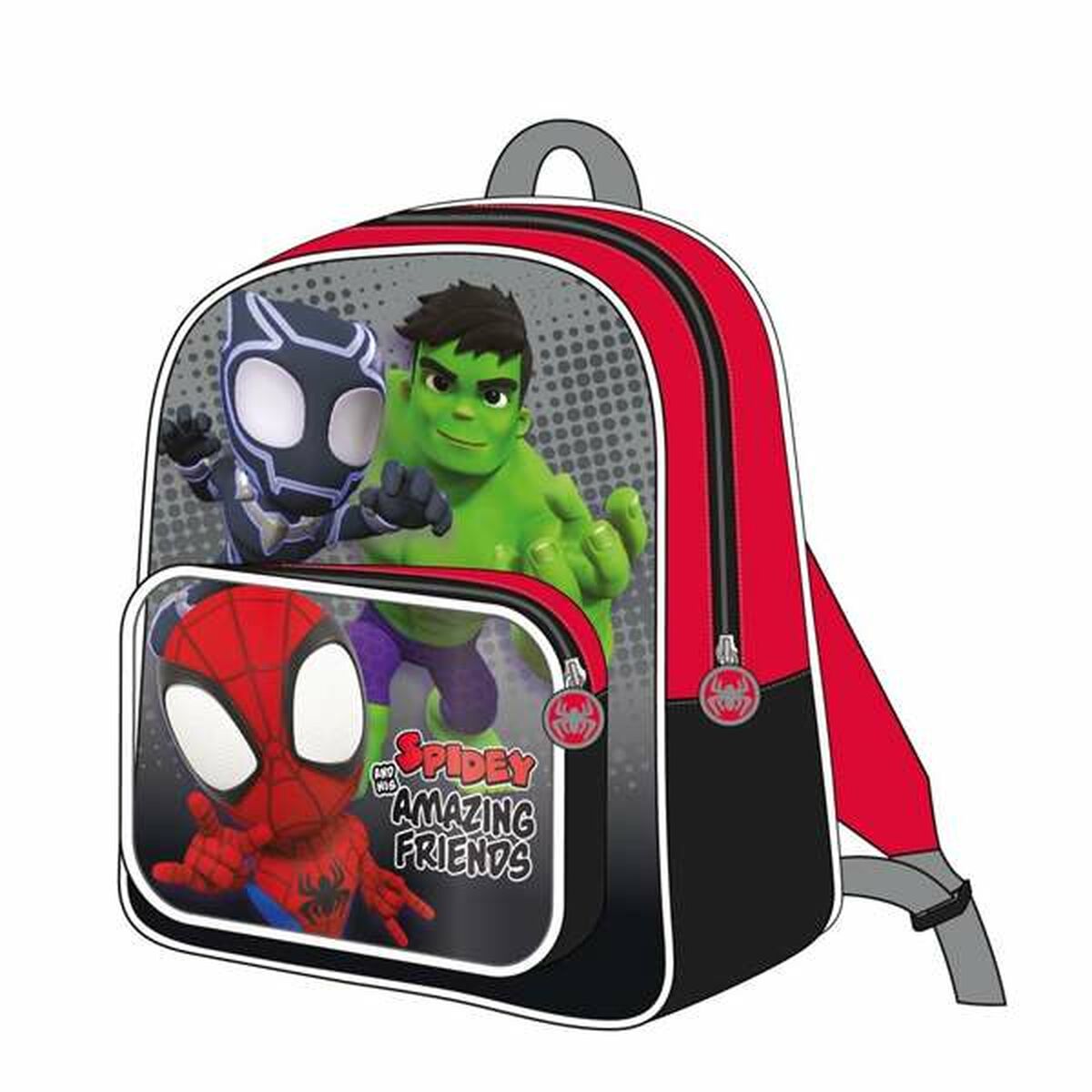 Skolryggsäck Spidey Röd 25,0 x 30,0 x 1,2 cm