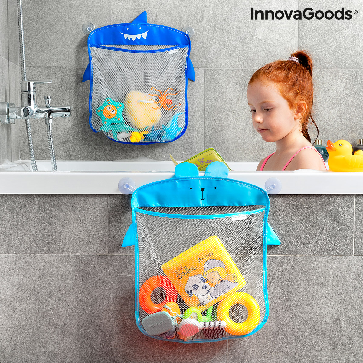Organisatör för badleksaker Bubbath InnovaGoods 2 antal