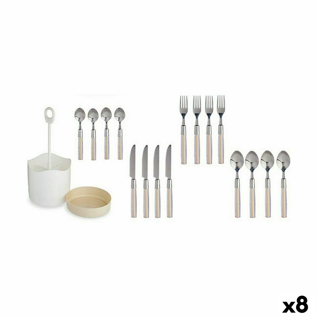 Bestickset Kinvara HQ223H10 Beige Rostfritt stål (8 antal) - 3
