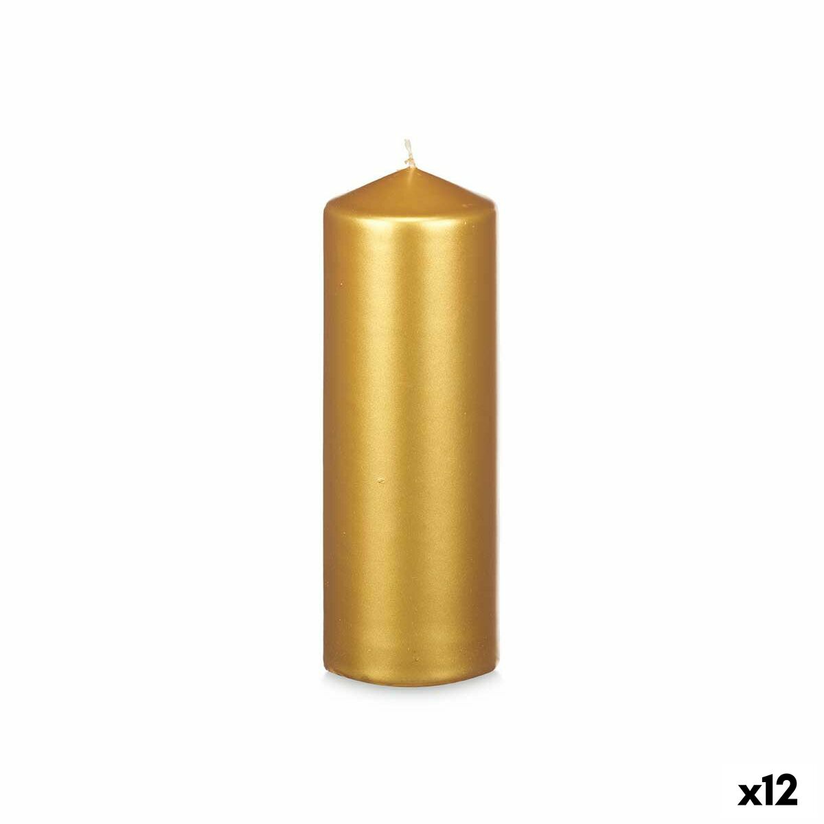Ljus Acorde Gyllene 7 x 20 x 7 cm (12 antal)