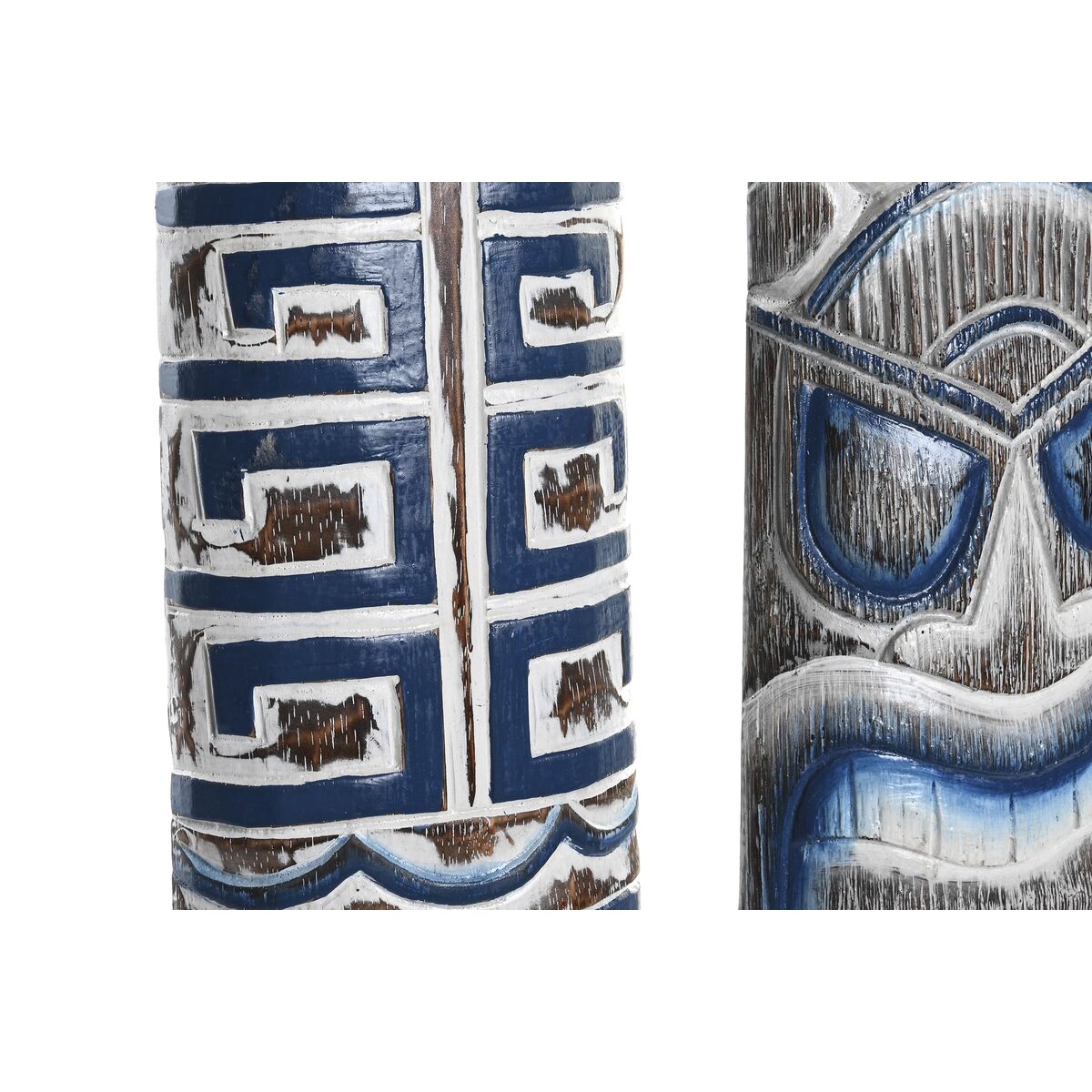 Väggdekoration DKD Home Decor Röd Blå Vit Åra (100 x 5 x 14 cm) (2 antal) - 3