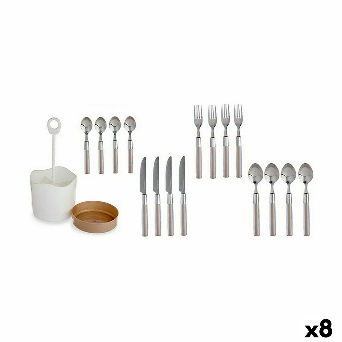Bestickset Kinvara HQ233H10 Brun Rostfritt stål (8 antal) - 3
