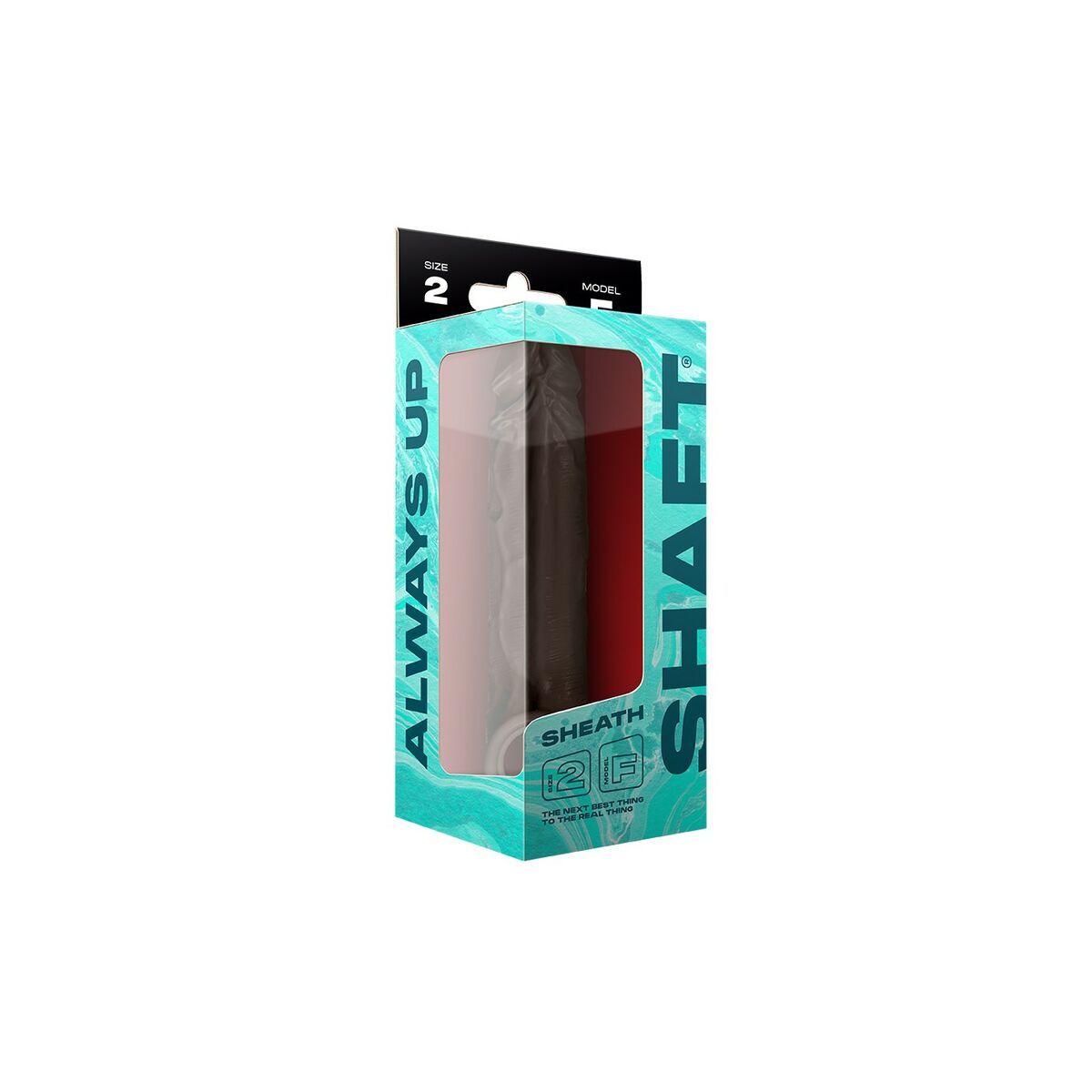 Realistisk dildo Shaft 6.9 - MAHOGANY - 2