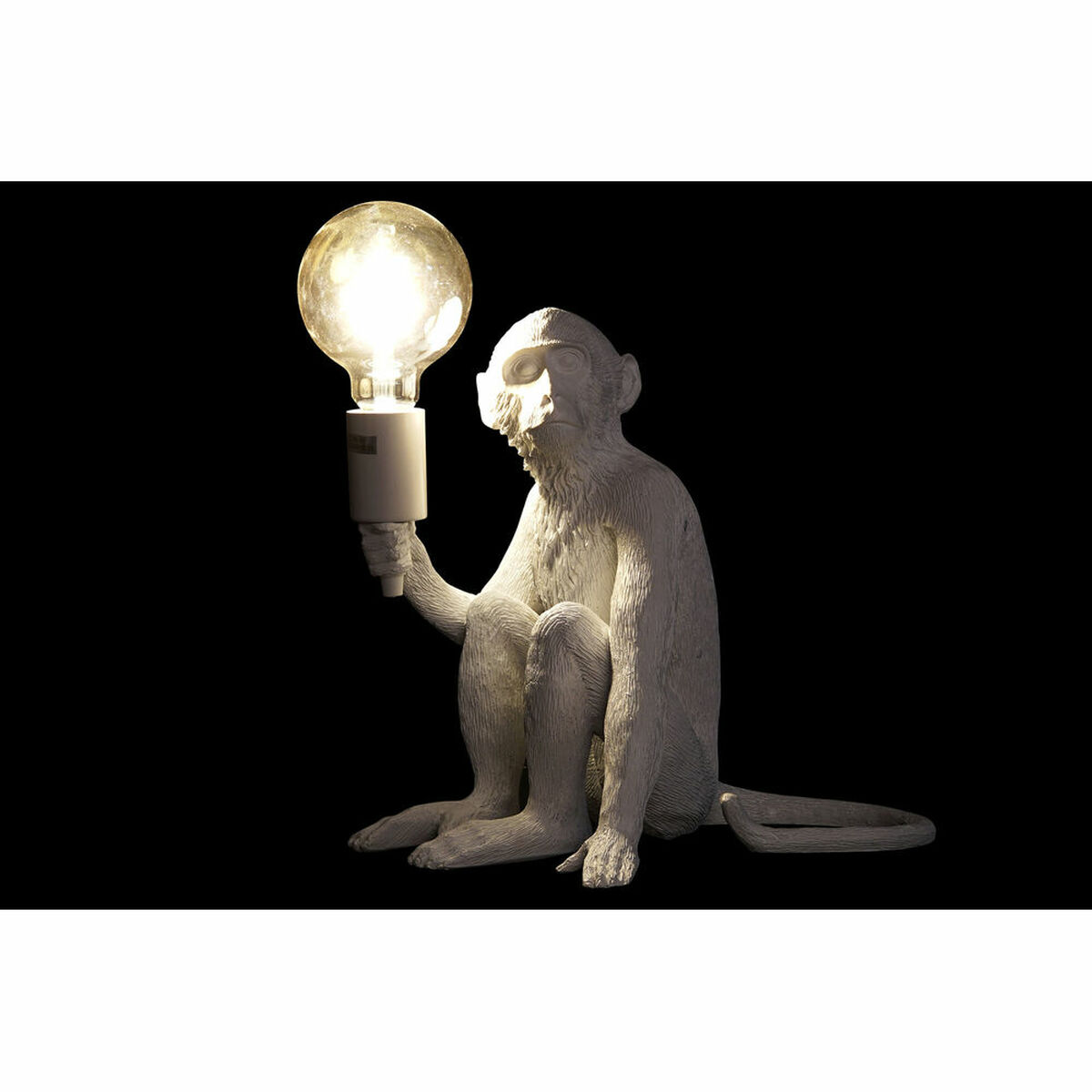 Bordslampa DKD Home Decor 33 x 32 x 31 cm Svart Vit Harts 220 V 50 W (2 antal) - 5