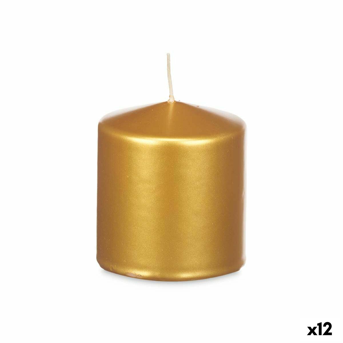 Ljus Acorde Gyllene 9 x 10 x 9 cm (12 antal)