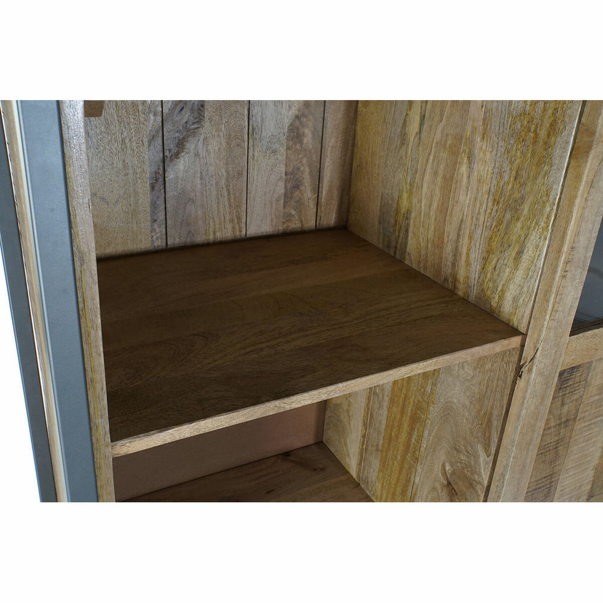 Visningsställ DKD Home Decor 8424001807383 110 x 45 x 200 cm Glas Metall Mangoträ - 2