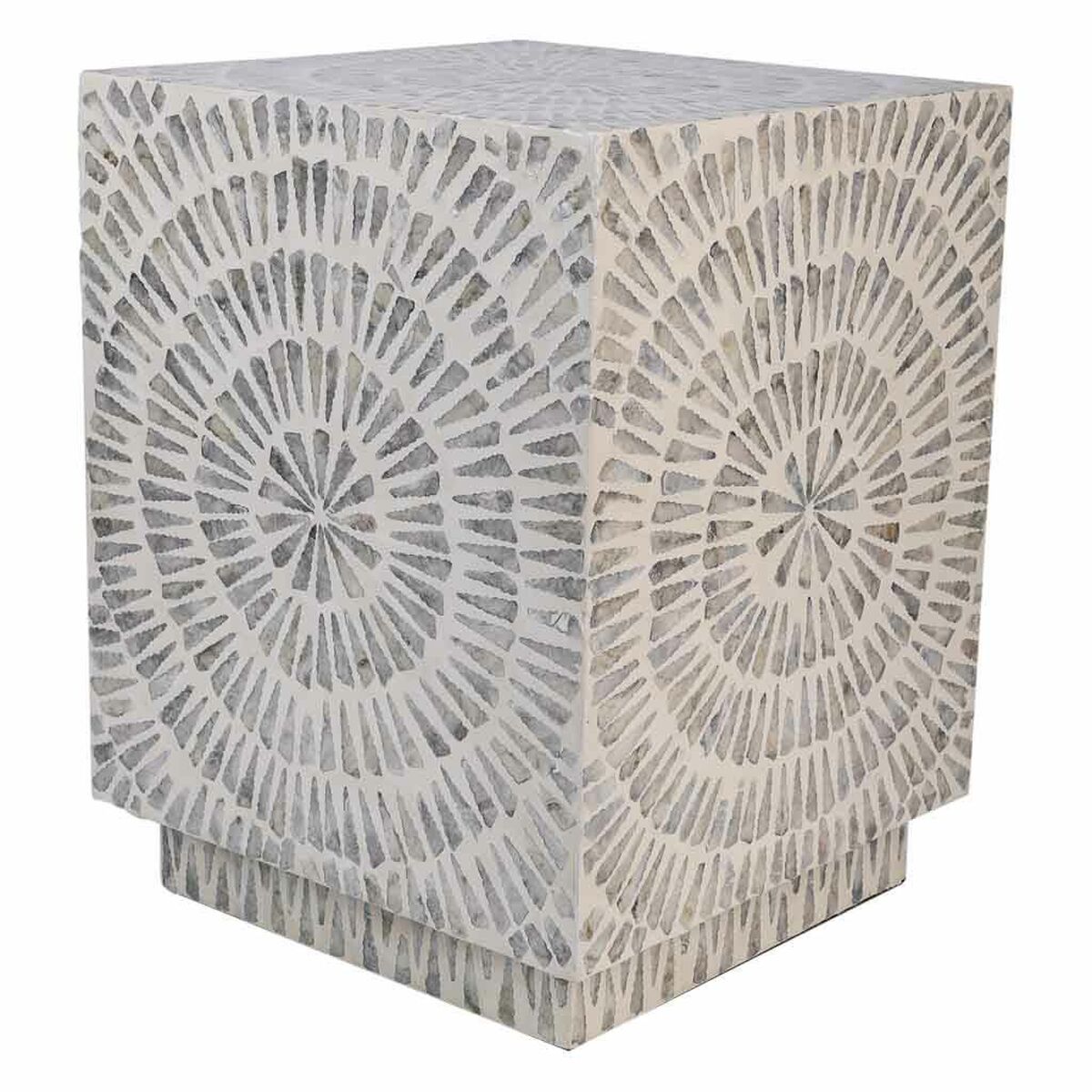 Sittpall Alexandra House Living Grå Trä MDF 35 x 45 x 35 cm