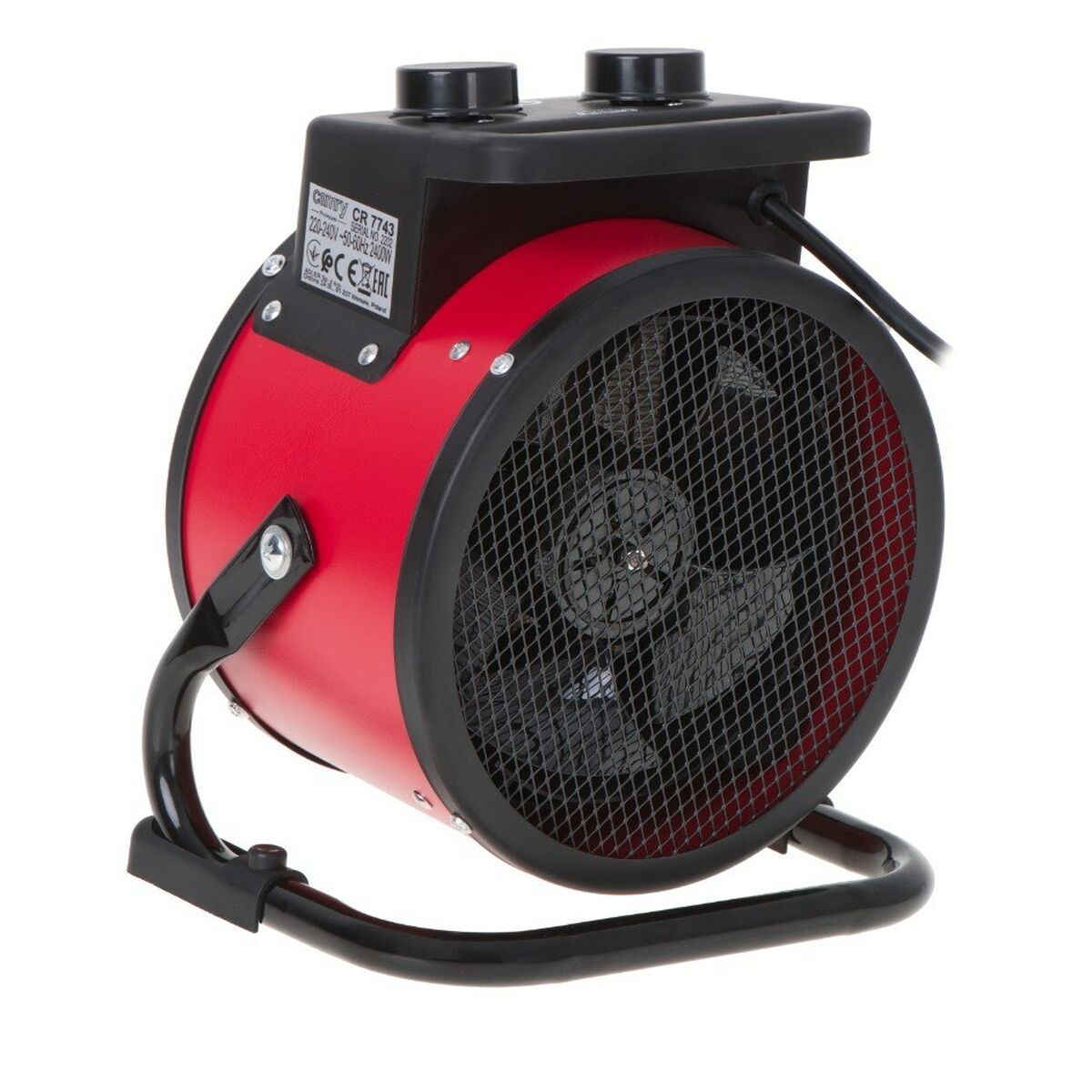 Bärbar värmefläkt Adler CR 7743 Röd 2400 W - 4