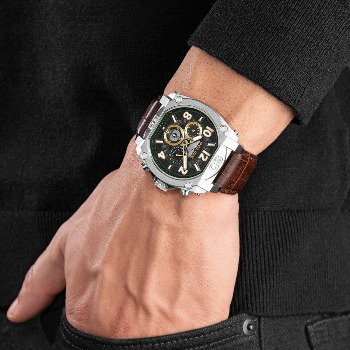 Herrklocka Police PEWJF0021902 Svart - 5