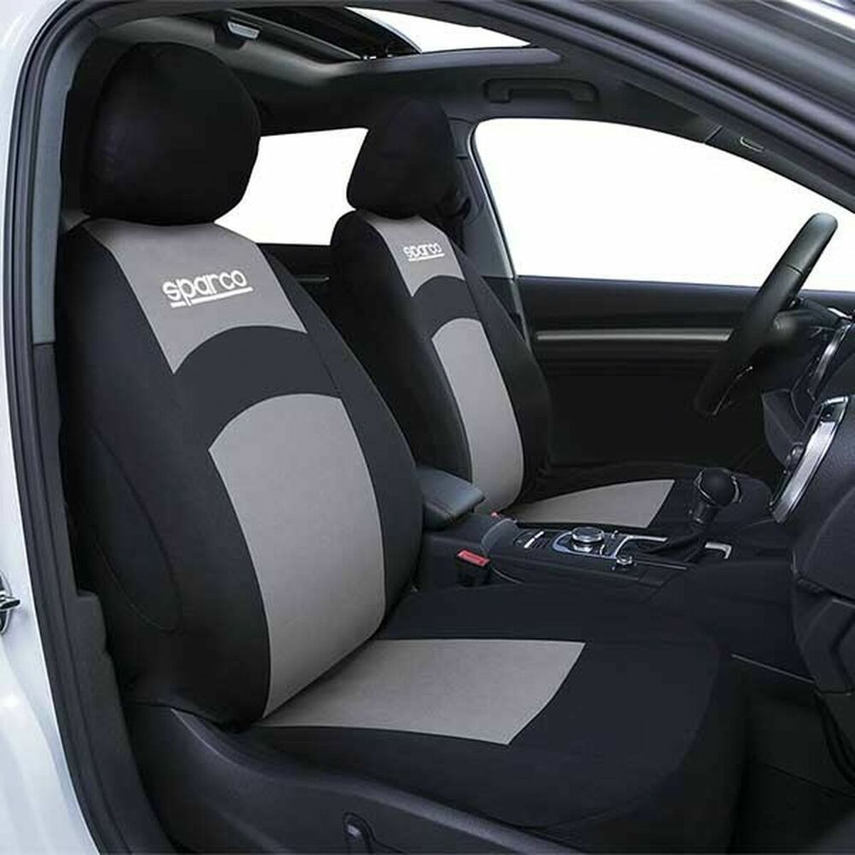 Sitsöverdrag Sparco SPCS402GR Grå - 3