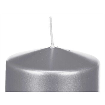 Ljus Acorde Silvrig 9 x 10 x 9 cm (12 antal)