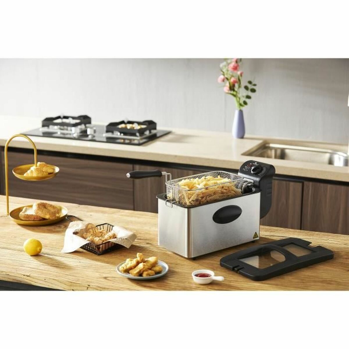 Luftfritös Continental Edison Grå 2000 W 3 L - 6