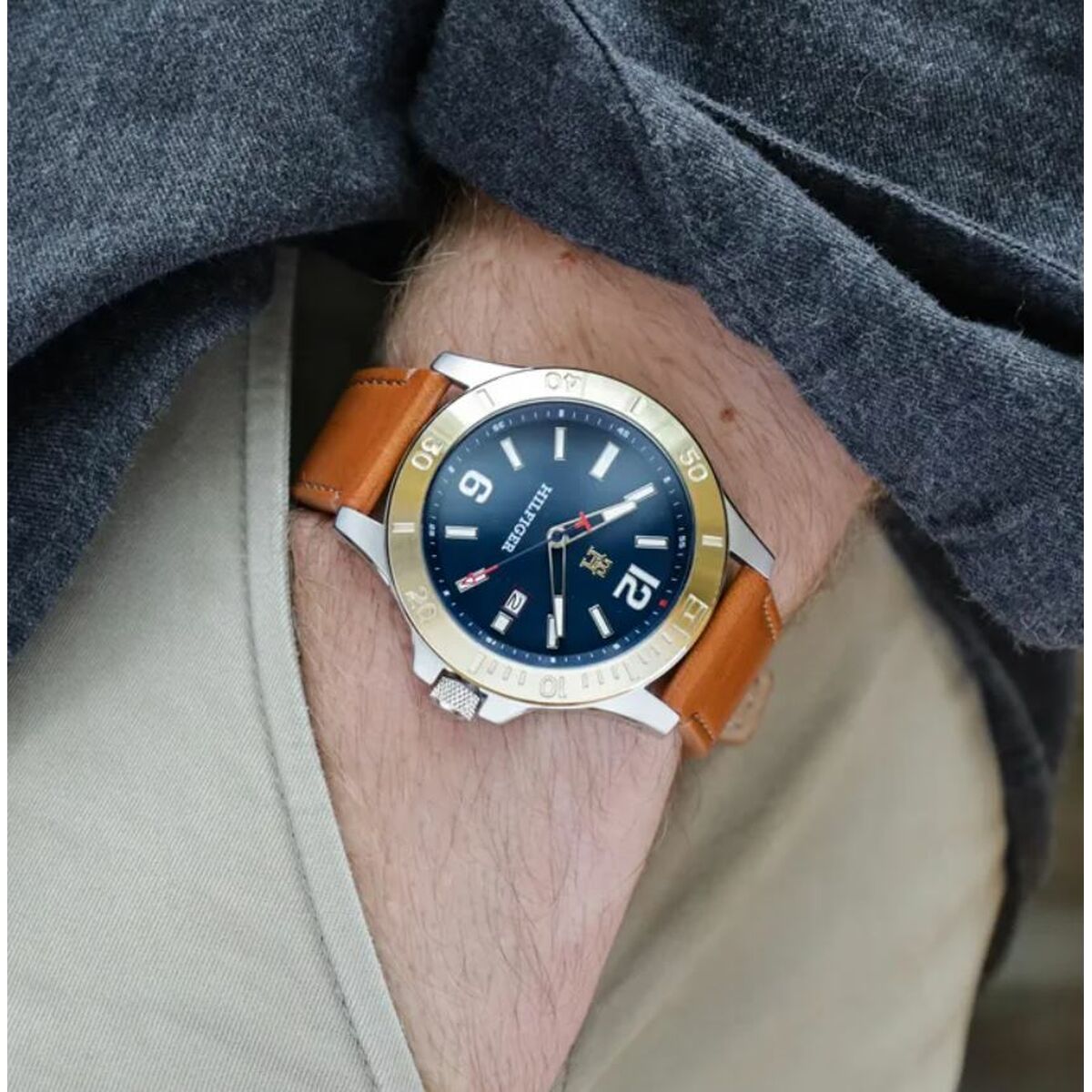 Herrklocka Tommy Hilfiger 1710529 Brun (Ø 46 mm) - 2