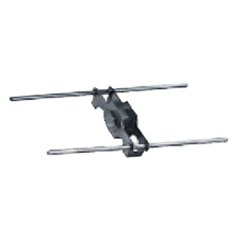 Inre Clamp, dubbelsidiga, 14x14 mm