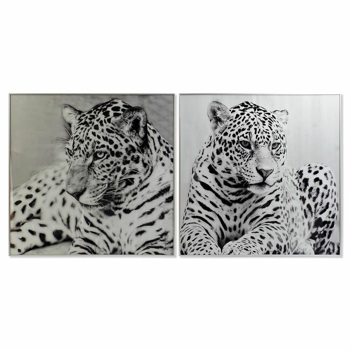 Tavla DKD Home Decor Aluminium Glas 100 x 2,5 x 100 cm - 9