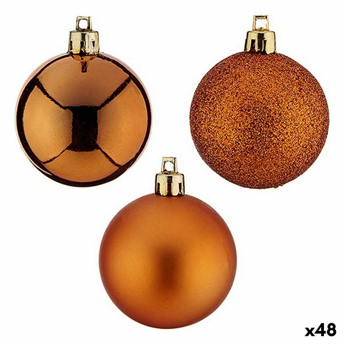 Uppsättning av julkulor Orange 5 x 6 x 5 cm (48 antal) - 3