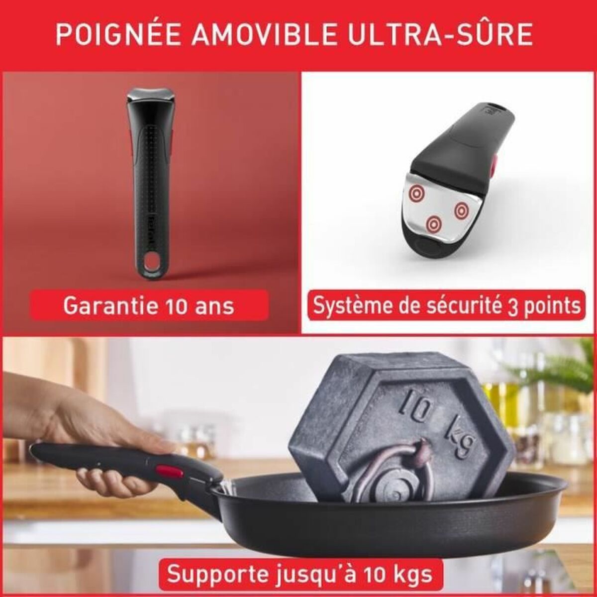 Kastrullset Tefal L1579102 10 Delar - 2