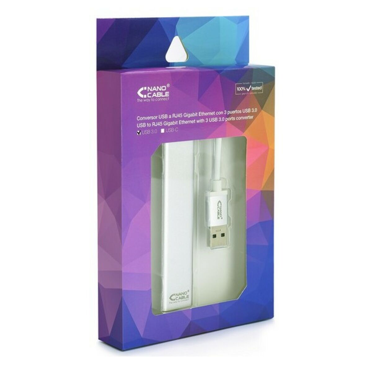 USB 3.0 till Gigabit Ethernet-adapter NANOCABLE 10.03.0403 - 2