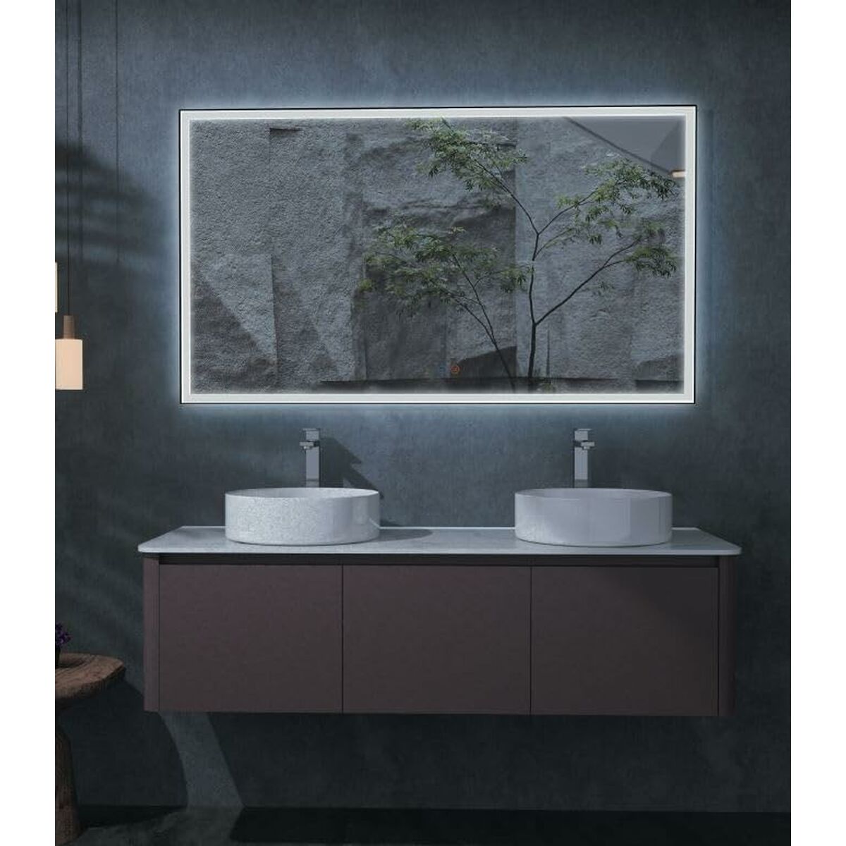 Badrumsspegel med LED-belysning Ledimex SUIZ010-14060 140 x 60 cm