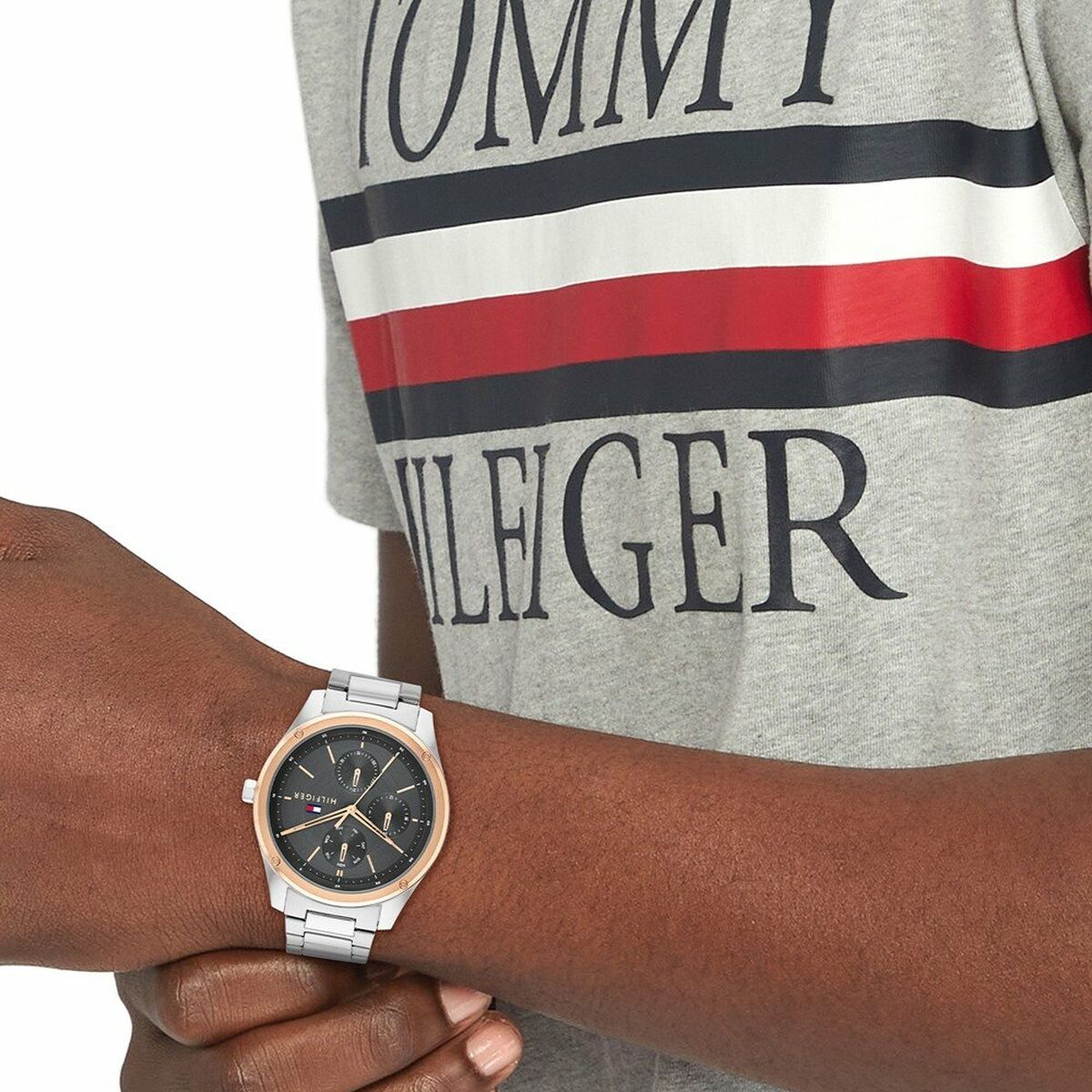 Herrklocka Tommy Hilfiger 1710541 Silvrig (Ø 43 mm) - 3