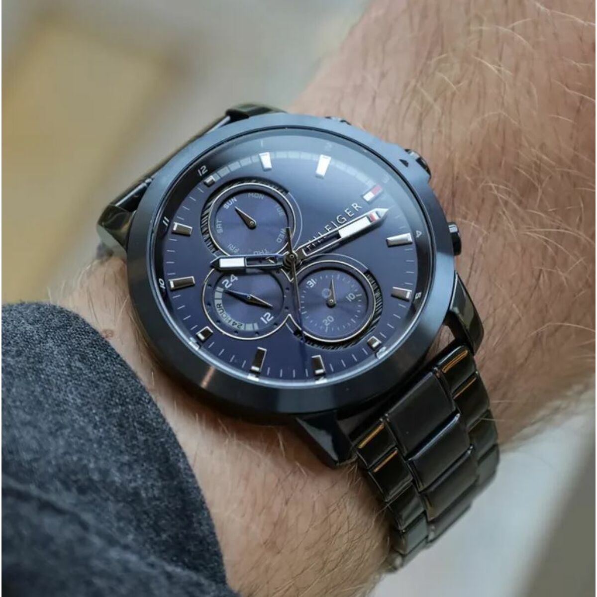 Herrklocka Tommy Hilfiger 1792049 Svart (Ø 46 mm) - 3