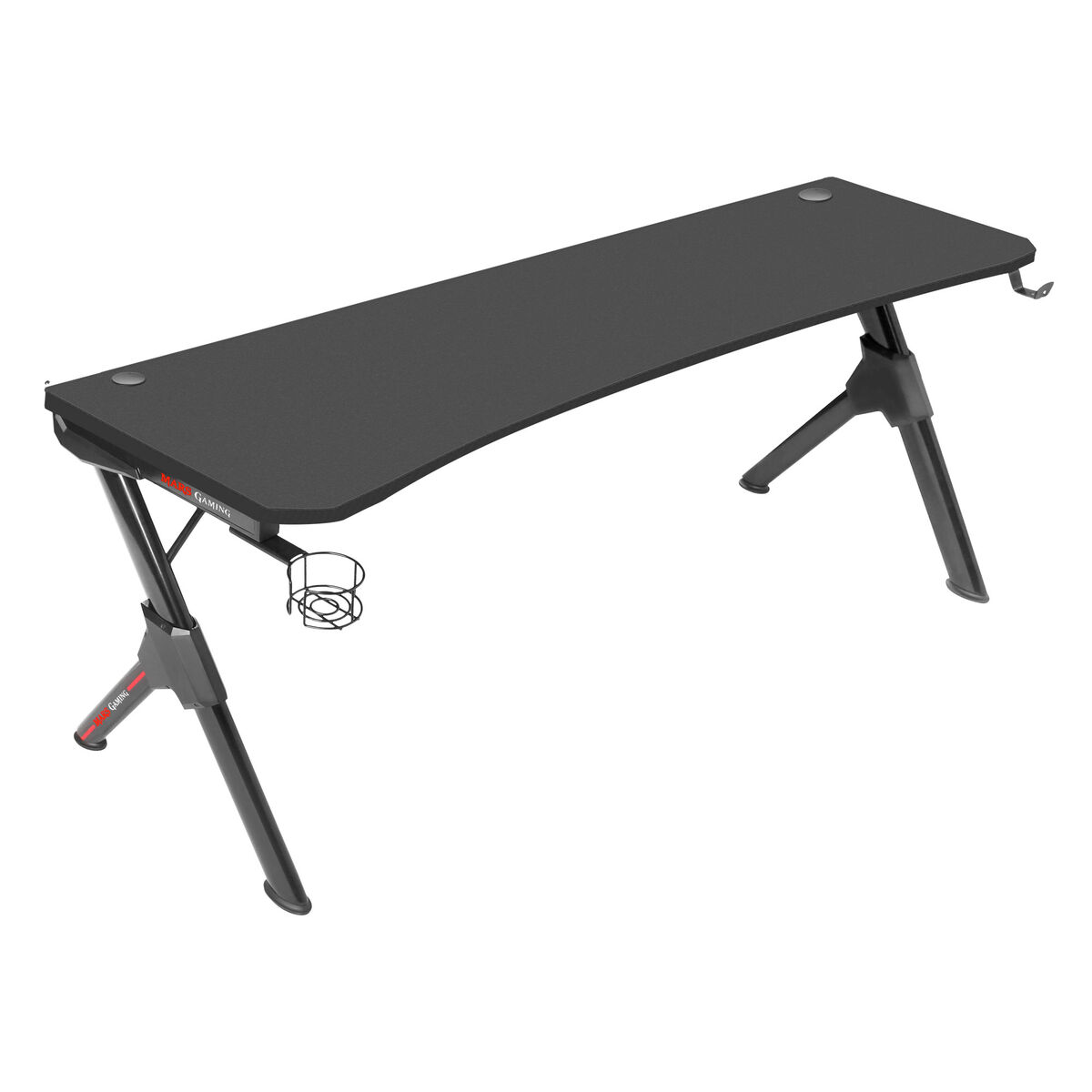 Skrivbord Mars Gaming MGDXLW Vit Svart Stål 160 x 60 cm (160 x 60 cm) - 3