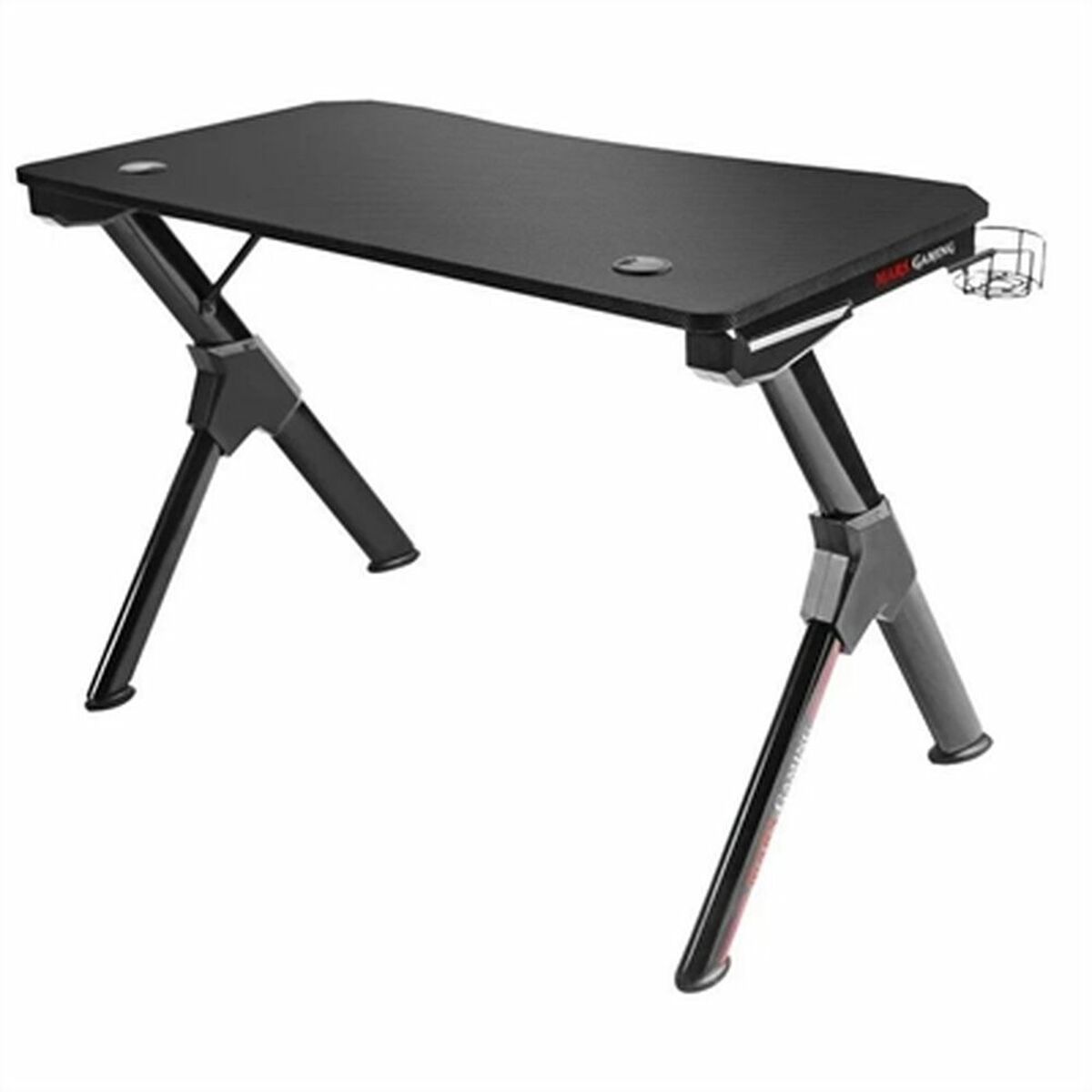 Skrivbord Mars Gaming MGDXLW Vit Svart Stål 160 x 60 cm (160 x 60 cm) - 4