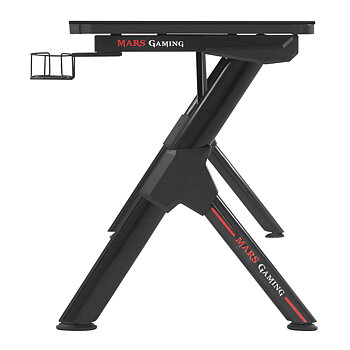 Skrivbord Mars Gaming MGDXLW Vit Svart Stål 160 x 60 cm (160 x 60 cm)
