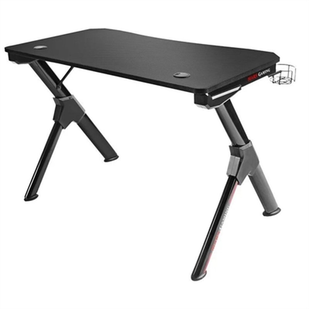 Skrivbord Mars Gaming MGDXLW Vit Svart Stål 160 x 60 cm (160 x 60 cm)