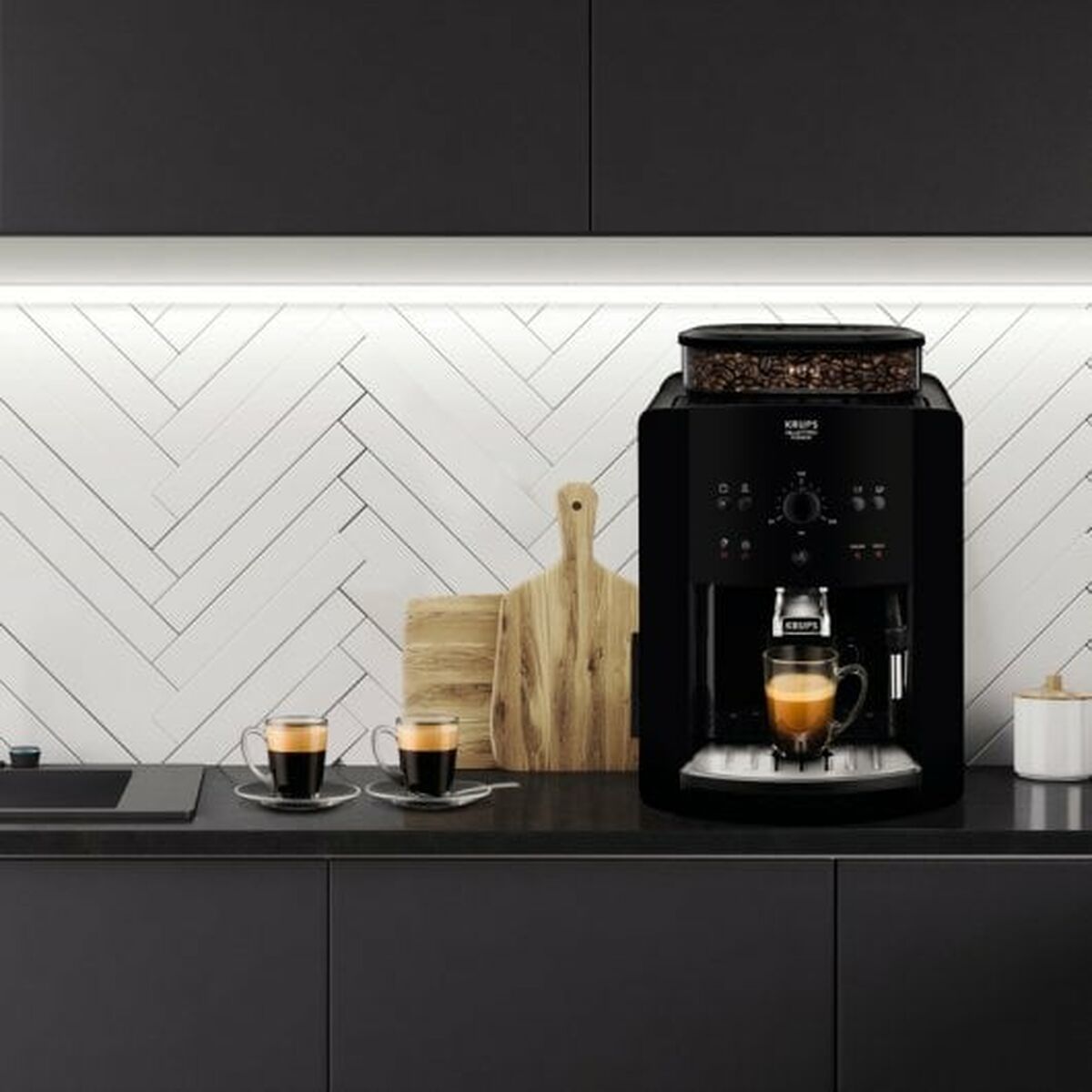 Superautomatisk kaffebryggare Krups Arabica EA8110 Svart 1450 W 15 bar - 2