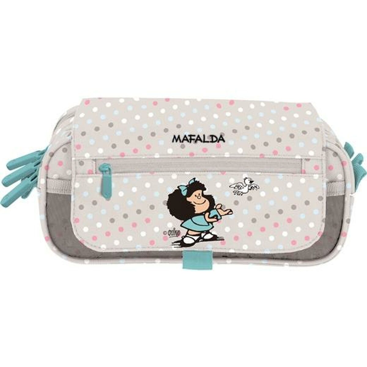 Tredubbel Carry-all Mafalda Bird Multicolour 23 x 10 x 10 cm