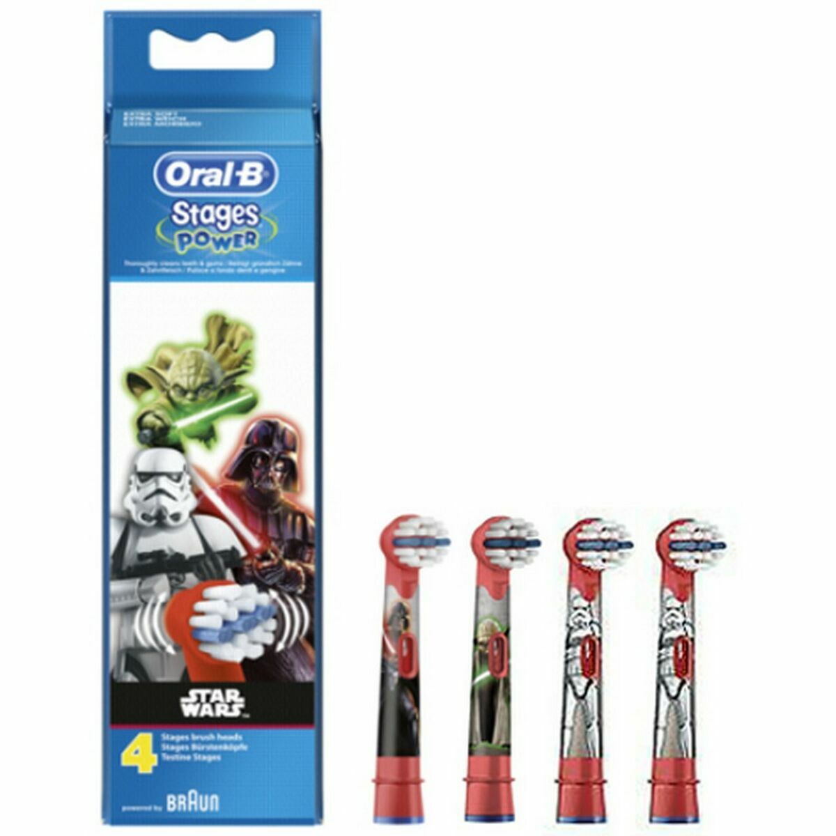 Tandborsthuvud Oral-B 80352668 Röd Vit 4 antal - 4