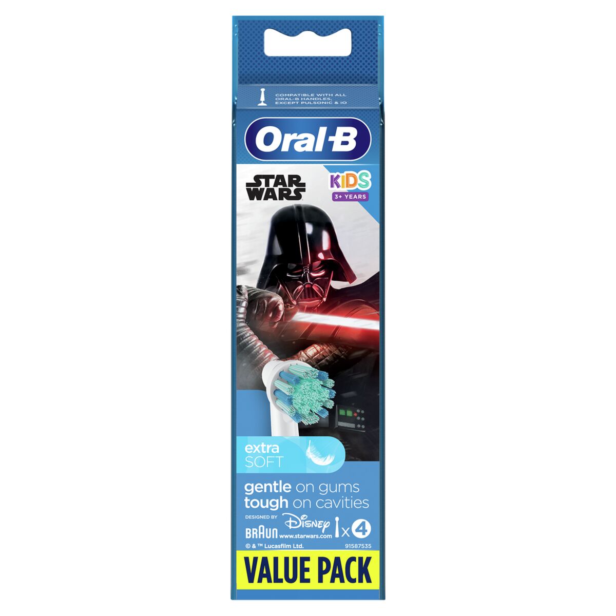 Tandborsthuvud Oral-B 80352668 Röd Vit 4 antal - 2