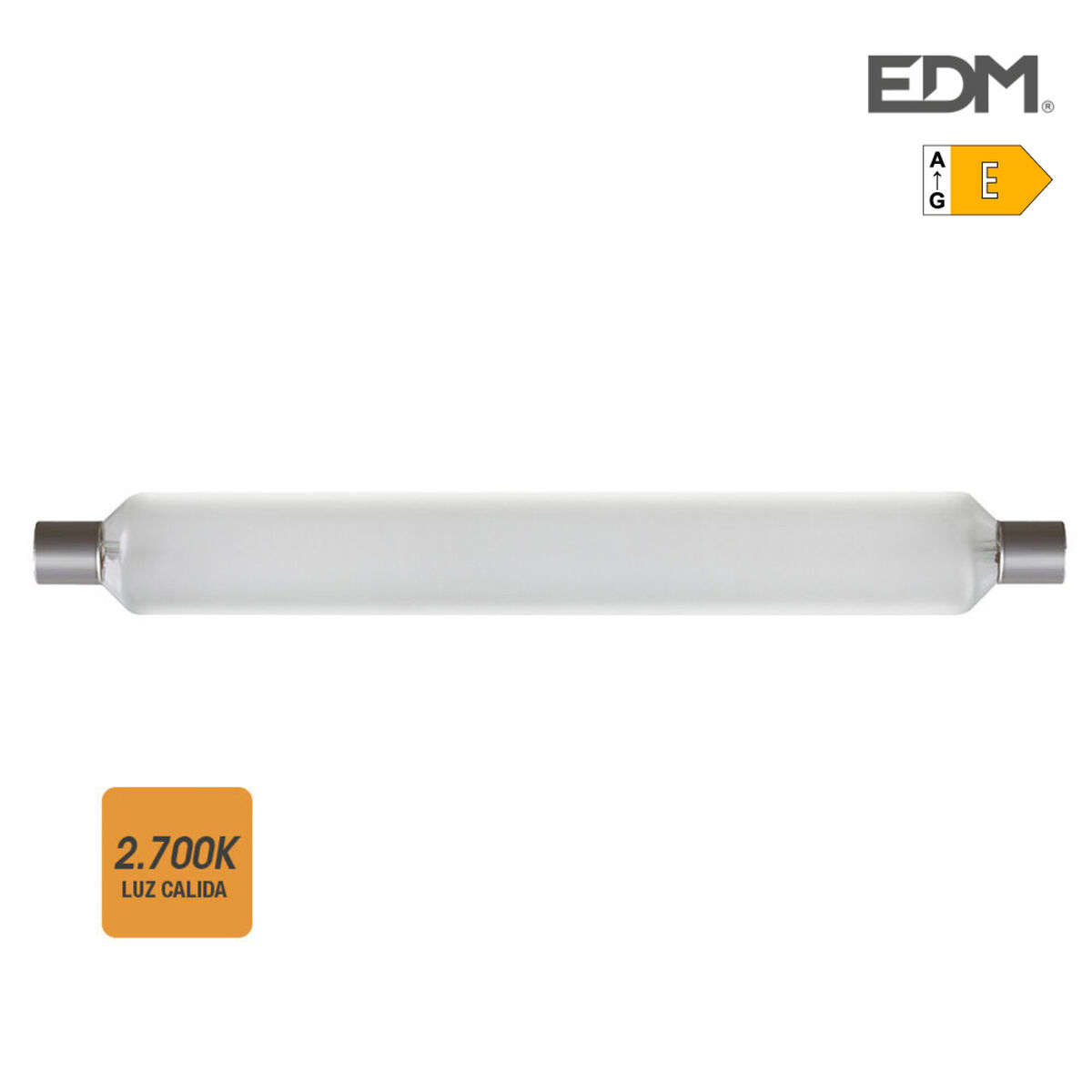 LED Tub EDM 98815 Sofito E 75 W 8 W 700 lm 880 Lm Ø 3,8 x 31 cm (2700 K)